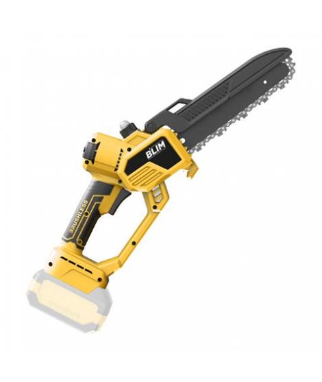 Blim Sierra de Podar 20V - Cuchilla de 8" - Motor Sin Escobillas - Bateria No Incluida - Maletin de Transporte - Color Negro y A