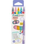 Carioca Fineliner Music Pack de 5 Rotuladores - Punta Blanca de Acetal 0.5mm - Colores Surtidos