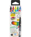 Carioca Fineliner Study Pack de 5 Rotuladores - Punta Blanca de Acetal 0.5mm - Colores Surtidos