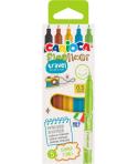 Carioca Fineliner Travel Pack de 5 Rotuladores - Punta Blanca de Acetal 0.5mm - Colores Surtidos