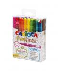 Carioca Fineliner Pack de 30 Rotuladores - Punta Blanca de Acetal 0.5mm - Colores Surtidos