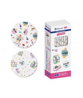 Bismark Frases Rollo de Papel Regalo - Medidas 70cmx200cm - 2 Diseños Diferentes