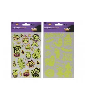 Bismark Glow in the Dark Pack con Pegatinas para Halloween - Brillan en la Oscuridad - Autoadhesivas - 2 Diseños Aleatorios
