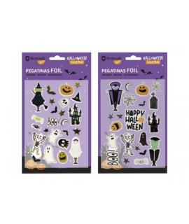Bismark Pack con Pegatinas para Halloween Foil - Autoadhesivas - 2 Diseños Aleatorios