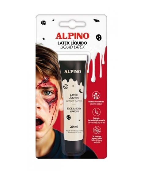Alpino Bote de Latex Liquido 20ml - Al Secarse Queda con Textura de Goma - Seca en Minutos - Flexible -