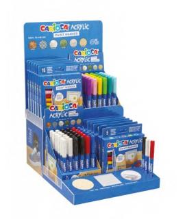 Carioca Acrylic Expositor Surtido de Marcadores Acrilicos