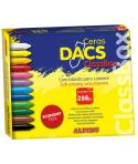 Alpino Dacs Economy Pack de 288 Ceras Blandas de Colores - Textura Cremosa - Mezclables - Pintado Suave y Cubriente - Colores Su