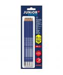 Alpino Junior Blister de 12 Lapices de Grafito HB con Goma - Espacio para el Nombre