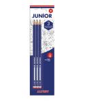 Alpino Junior Blister de 3 Lapices de Grafito HB con Cabecilla - Espacio para el Nombre