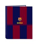 Safta F.C.Barcelona Carpeta de 4 Anillas - Tapas Duras Forradas - Lomo de 40mm - Formato Folio - 26.5x33x4cm - Color Rojo y Azul