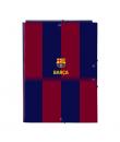 Safta F.C.Barcelona Carpeta 3 Solapas - Tapas Duras Forradas - Cierre con Gomas Elasticas - Formato Folio - 26x33.5x2.5cm - Colo