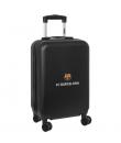 Safta F.C.Barcelona Maleta Trolley de Cabina 20" Rigida - Candado - Asa Telescopica de PVC con Goma - 4 Ruedas 360º - 34.5x55x20