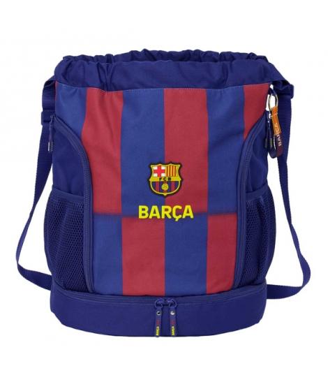 Safta F.C.Barcelona Saco Mochila de 21.93L - Portabotellas - Hombreras Ajustables - Bolsillos con Cremallera - 35x40x1cm - Color