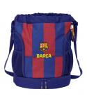 Safta F.C.Barcelona Saco Mochila de 21.93L - Portabotellas - Hombreras Ajustables - Bolsillos con Cremallera - 35x40x1cm - Color
