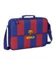 Safta F.C.Barcelona Maletin con Cremallera de 6L - Bandolera Ajustable - Asa de Mano Forrada - Fondo Semirigido Extraible - 38x2