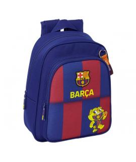 Safta F.C.Barcelona Mochila Infantil de 9L - Adaptable a Carro - 2 Compartimentos - Portabotellas - 27x33x10cm - Color Rojo y Az