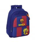 Safta F.C.Barcelona Mochila Infantil de 9L - Adaptable a Carro - 2 Compartimentos - Portabotellas - 27x33x10cm - Color Rojo y Az
