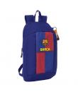 Safta F.C.Barcelona Mochila Mini de 8.5L - Cremallera Vertical - Asas Regulables y Acolchadas - 22x39x10cm - Color Rojo y Azul