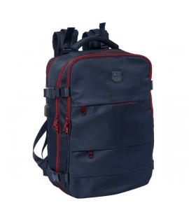 Safta F.C.Barcelona Mochila de Viaje Cabina de 23.1L - Espacio para Portatil hasta 15.6" - USB Integrado - Zapatero con Cremalle