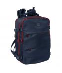 Safta F.C.Barcelona Mochila de Viaje Cabina de 23.1L - Espacio para Portatil hasta 15.6" - USB Integrado - Zapatero con Cremalle