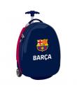 Safta F.C.Barcelona Maleta de 27.7L Trolley Infantil 16" Rigida - Interior Forrado - Asa Telescopica - 2 Ruedas - 28x43x23cm - C