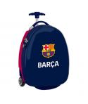 Safta F.C.Barcelona Maleta de 27.7L Trolley Infantil 16" Rigida - Interior Forrado - Asa Telescopica - 2 Ruedas - 28x43x23cm - C