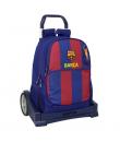 Safta F.C.Barcelona Mochila de 22.5L con Carro Evolution Integrado - Portabotellas - Extraible para Limpieza - Carro de PP, Acer