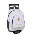 Safta Real Madrid Mochila con Carro de 10L 705 Integrado - Portabotellas - Extraible para Limpieza - Carro de PP, Acero y PVC - 