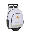 Safta Real Madrid Mochila con Carro de 10L 705 Integrado - Portabotellas - Extraible para Limpieza - Carro de PP, Acero y PVC - 