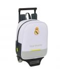 Safta Real Madrid Mochila de 6L con Carro 805 Integrado - Extraible para Lavado - Tarjeta de Identificacion Personal - Carro de 