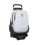 Safta Real Madrid Mochila de 22.5L con Carro 905 Integrado - Portabotellas - Extraible para Limpieza - Carro de PP, Acero y PVC 