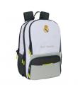 Safta Real Madrid Mochila de 21.4L para Portatil hasta 14.1" - Compartimento para Raqueta de Padel - Espacio para Zapatillas - R