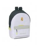 Safta Real Madrid Mochila Antirrobo para Portatil hasta 15.6" - Bolsillo para Tablet hasta 11" - USB Integrado - Cremallera con 