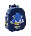 Safta Sonic Mochila 3D de 8.64L - Portabotellas - Tarjeta de Identificacion Personal - Hombreras Acolchadas - 27x33x10cm - Color