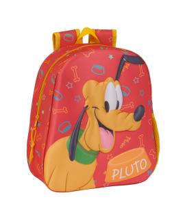 Safta Pluto Mochila 3D de 8.64L - Portabotellas - Tarjeta de Identificacion Personal - Hombreras Acolchadas - 27x33x10cm - Color