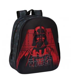 Safta Star Wars Mochila 3D de 8.64L - Portabotellas - Tarjeta de Identificacion Personal - Hombreras Acolchadas - 27x33x10cm - C