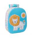 Safta Lion Mochila 3D de 8.64L - Portabotellas - Tarjeta de Identificacion Personal - Hombreras Acolchadas - 27x33x10cm - Color 