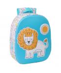 Safta Lion Mochila 3D de 8.64L - Portabotellas - Tarjeta de Identificacion Personal - Hombreras Acolchadas - 27x33x10cm - Color 