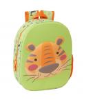 Safta Tiger Mochila 3D de 8.64L - Portabotellas - Tarjeta de Identificacion Personal - Hombreras Acolchadas - 27x33x10cm - Color