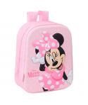 Safta Minnie Mouse Mochila Guarderia 3D de 6L - Asa de Mano Superior - Asas Regulables y Acolchadas - Cierre de Cremallera - 22x