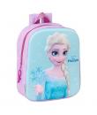 Safta Frozen Mochila Guarderia 3D de 6L - Asa de Mano Superior - Asas Regulables y Acolchadas - Cierre de Cremallera - 22x27x10c