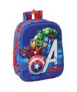 Safta Avengers Mochila Guarderia 3D de 6L - Asa de Mano Superior - Asas Regulables y Acolchadas - Cierre de Cremallera - 22x27x1