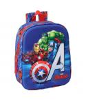 Safta Avengers Mochila Guarderia 3D de 6L - Asa de Mano Superior - Asas Regulables y Acolchadas - Cierre de Cremallera - 22x27x1
