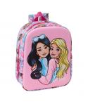 Safta Barbie Mochila Guarderia 3D de 6L - Asa de Mano Superior - Asas Regulables y Acolchadas - Cierre de Cremallera - 22x27x10c