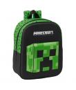 Safta Minecraft Mochila Guarderia 3D de 6L - Asa de Mano Superior - Asas Regulables y Acolchadas - Cierre de Cremallera - 22x27x