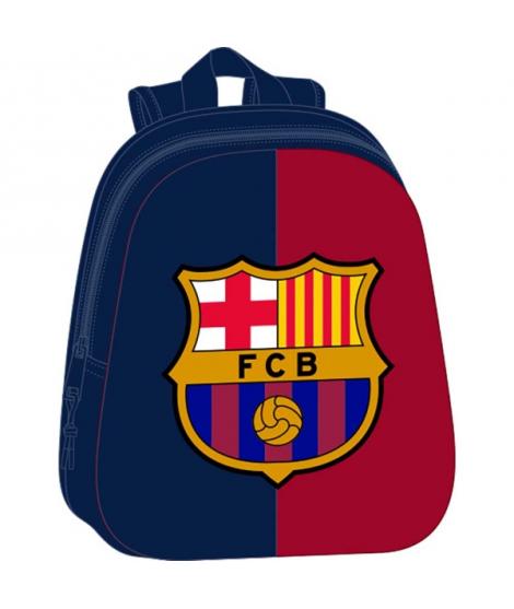 Safta F.C.Barcelona Mochila 3D de 8.64L - Portabotellas - Tarjeta de Identificacion Personal - Hombreras Acolchadas - 27x33x10cm