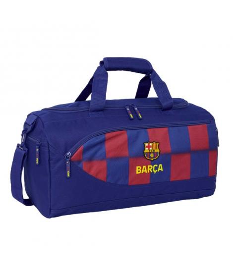 Safta F.C.Barcelona Bolsa Deporte - Bandolera de 31L Ajustable - Tacos en la Base - Fondo Semirigido - 50x25x25cm - Color Rojo y