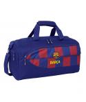 Safta F.C.Barcelona Bolsa Deporte - Bandolera de 31L Ajustable - Tacos en la Base - Fondo Semirigido - 50x25x25cm - Color Rojo y