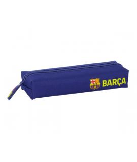 Safta F.C.Barcelona Estuche Portatodo - 1 Compartimento - Goma Trasera para Acoplar - Cierre con Cremallera - 22x4x7cm - Color A