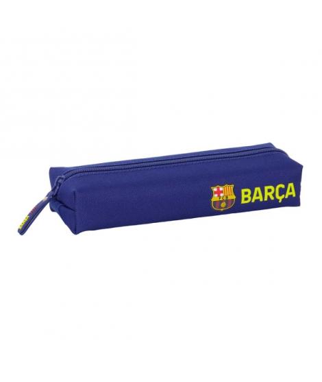 Safta F.C.Barcelona Estuche Portatodo - 1 Compartimento - Goma Trasera para Acoplar - Cierre con Cremallera - 22x4x7cm - Color A